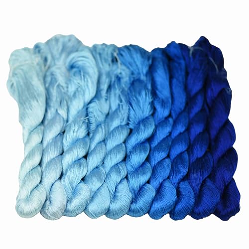 MINGGUXIUYI Natürliches 100% Seidengarn, handgefertigtes Stickgarn, Seidenstickgarn (102) von MINGGUXIUYI
