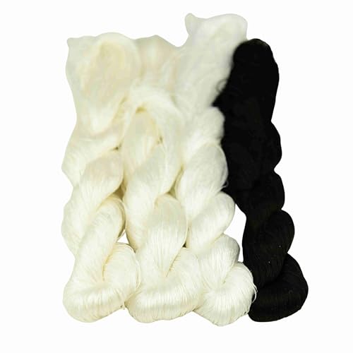 MINGGUXIUYI Natürliches 100% Seidengarn, handgefertigtes Stickgarn, Seidenstickgarn (88) von MINGGUXIUYI