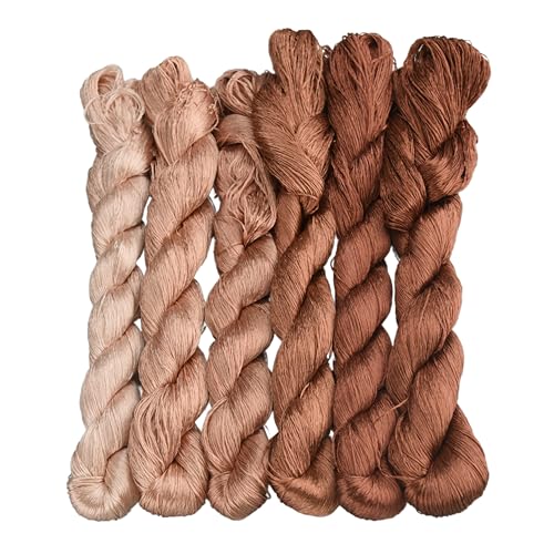 MINGGUXIUYI Natürliches 100% Seidengarn, handgefertigtes Stickgarn, Seidenstickgarn (117) von MINGGUXIUYI