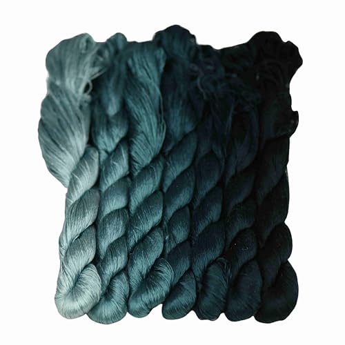 MINGGUXIUYI Natürliches 100% Seidengarn, handgefertigtes Stickgarn, Seidenstickgarn (49) von MINGGUXIUYI