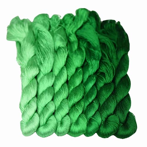 MINGGUXIUYI Natürliches 100% Seidengarn, handgefertigtes Stickgarn, Seidenstickgarn (92) von MINGGUXIUYI