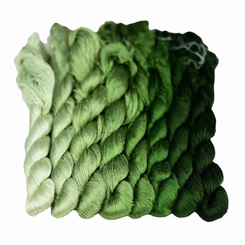 MINGGUXIUYI Handgefertigtes Stickgarn aus 100 % Naturseide, 45 Stück von MINGGUXIUYI