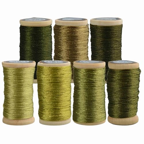 MINGGUXIUYI Helles 3-strängiges Eisseiden-Faden, robust und nicht verblassend, gewebter Faden, Bänder für Armbänder, Bastelschnur (11) von MINGGUXIUYI