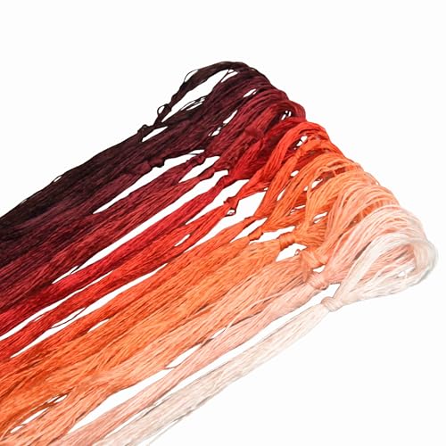 MINGGUXIUYI Maulbeerseide Stickgarn – Seidenfäden für Kreuzstich, chinesische Seide zum Weben, DIY-Schmuck & Handarbeitssets (03) von MINGGUXIUYI