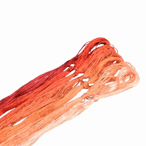 MINGGUXIUYI Maulbeerseide Stickgarn – Seidenfäden für Kreuzstich, chinesische Seide zum Weben, DIY-Schmuck & Handarbeitssets (07) von MINGGUXIUYI