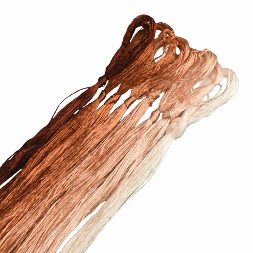 MINGGUXIUYI Maulbeerseide Stickgarn – Seidenfäden für Kreuzstich, chinesische Seide zum Weben, DIY-Schmuck & Handarbeitssets (100) von MINGGUXIUYI