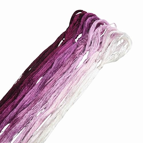 MINGGUXIUYI Maulbeerseide Stickgarn – Seidenfäden für Kreuzstich, chinesische Seide zum Weben, DIY-Schmuck & Handarbeitssets (101) von MINGGUXIUYI