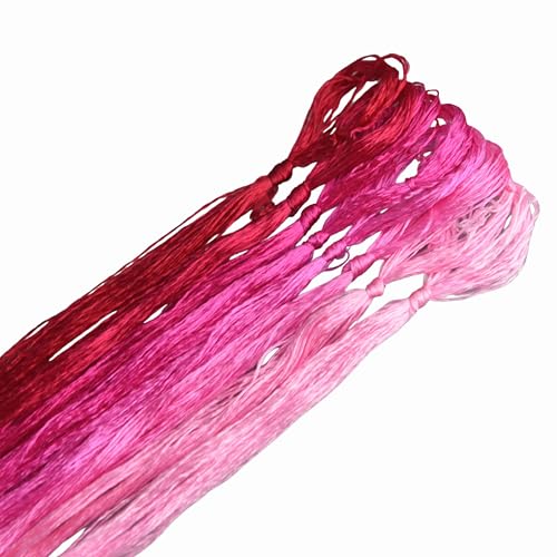 MINGGUXIUYI Maulbeerseide Stickgarn – Seidenfäden für Kreuzstich, chinesische Seide zum Weben, DIY-Schmuck & Handarbeitssets (106) von MINGGUXIUYI
