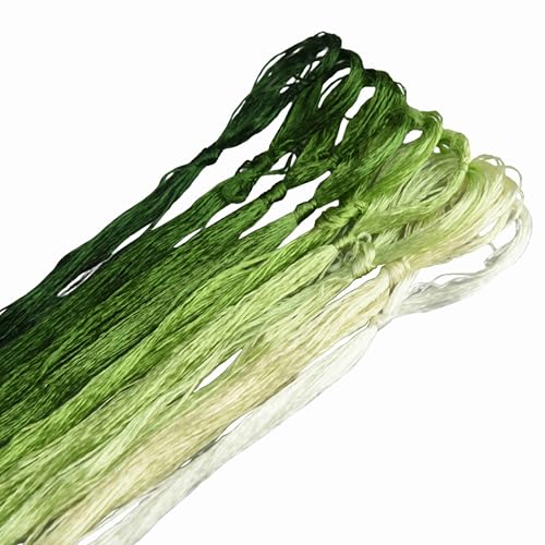 MINGGUXIUYI Maulbeerseide Stickgarn – Seidenfäden für Kreuzstich, chinesische Seide zum Weben, DIY-Schmuck & Handarbeitssets (107) von MINGGUXIUYI