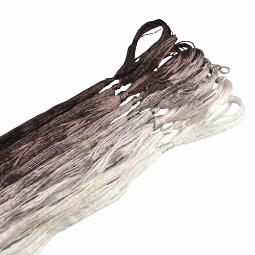 MINGGUXIUYI Maulbeerseide Stickgarn – Seidenfäden für Kreuzstich, chinesische Seide zum Weben, DIY-Schmuck & Handarbeitssets (112) von MINGGUXIUYI