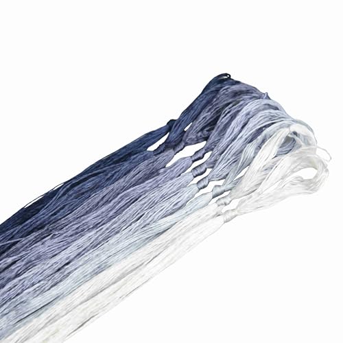 MINGGUXIUYI Maulbeerseide Stickgarn – Seidenfäden für Kreuzstich, chinesische Seide zum Weben, DIY-Schmuck & Handarbeitssets (22) von MINGGUXIUYI