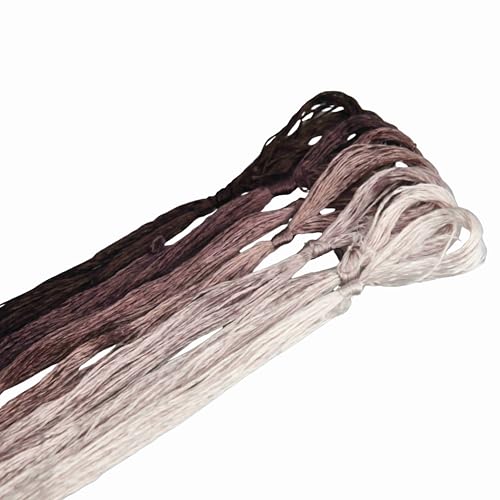 MINGGUXIUYI Maulbeerseide Stickgarn – Seidenfäden für Kreuzstich, chinesische Seide zum Weben, DIY-Schmuck & Handarbeitssets (23) von MINGGUXIUYI