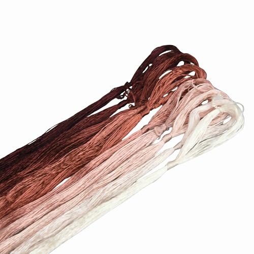 MINGGUXIUYI Maulbeerseide Stickgarn – Seidenfäden für Kreuzstich, chinesische Seide zum Weben, DIY-Schmuck & Handarbeitssets (24) von MINGGUXIUYI