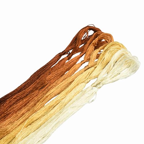 MINGGUXIUYI Maulbeerseide Stickgarn – Seidenfäden für Kreuzstich, chinesische Seide zum Weben, DIY-Schmuck & Handarbeitssets (27) von MINGGUXIUYI