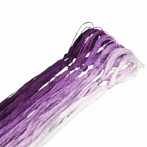 MINGGUXIUYI Maulbeerseide Stickgarn – Seidenfäden für Kreuzstich, chinesische Seide zum Weben, DIY-Schmuck & Handarbeitssets (28) von MINGGUXIUYI