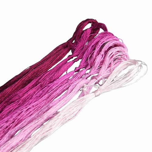 MINGGUXIUYI Maulbeerseide Stickgarn – Seidenfäden für Kreuzstich, chinesische Seide zum Weben, DIY-Schmuck & Handarbeitssets (38) von MINGGUXIUYI