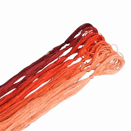 MINGGUXIUYI Maulbeerseide Stickgarn – Seidenfäden für Kreuzstich, chinesische Seide zum Weben, DIY-Schmuck & Handarbeitssets (42) von MINGGUXIUYI