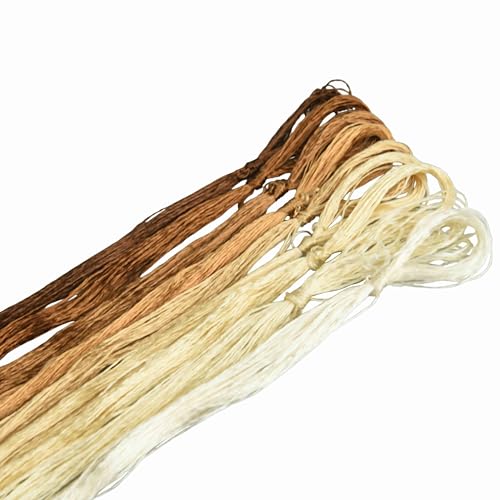 MINGGUXIUYI Maulbeerseide Stickgarn – Seidenfäden für Kreuzstich, chinesische Seide zum Weben, DIY-Schmuck & Handarbeitssets (62) von MINGGUXIUYI