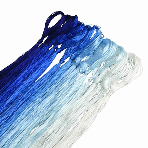 MINGGUXIUYI Maulbeerseide Stickgarn – Seidenfäden für Kreuzstich, chinesische Seide zum Weben, DIY-Schmuck & Handarbeitssets (70) von MINGGUXIUYI