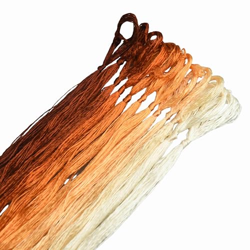 MINGGUXIUYI Maulbeerseide Stickgarn – Seidenfäden für Kreuzstich, chinesische Seide zum Weben, DIY-Schmuck & Handarbeitssets (76) von MINGGUXIUYI