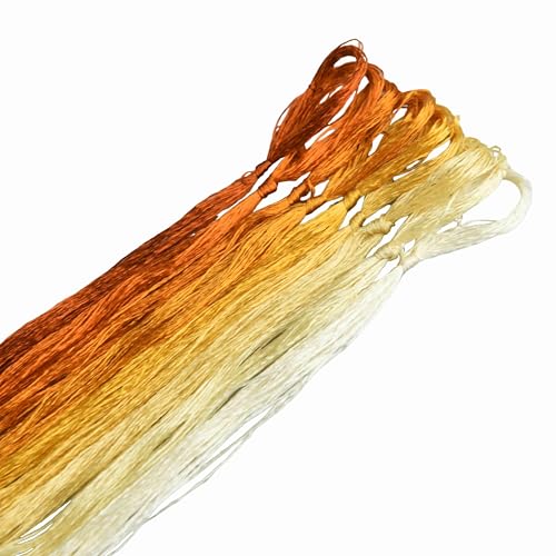 MINGGUXIUYI Maulbeerseide Stickgarn – Seidenfäden für Kreuzstich, chinesische Seide zum Weben, DIY-Schmuck & Handarbeitssets (86) von MINGGUXIUYI