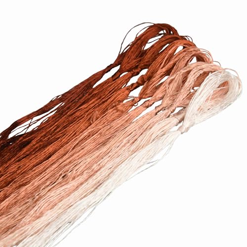 MINGGUXIUYI Maulbeerseide Stickgarn – Seidenfäden für Kreuzstich, chinesische Seide zum Weben, DIY-Schmuck & Handarbeitssets (93) von MINGGUXIUYI