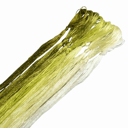 MINGGUXIUYI Maulbeerseide Stickgarn – Seidenfäden für Kreuzstich, chinesische Seide zum Weben, DIY-Schmuck & Handarbeitssets (99) von MINGGUXIUYI