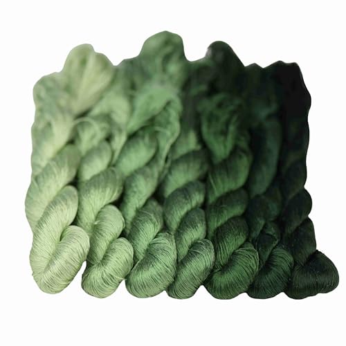MINGGUXIUYI Natürliches 100% Seidengarn, handgefertigtes Stickgarn, Seidenstickgarn (19) von MINGGUXIUYI