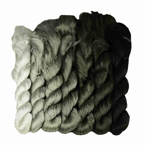 MINGGUXIUYI Natürliches 100% Seidengarn, handgefertigtes Stickgarn, Seidenstickgarn (41) von MINGGUXIUYI