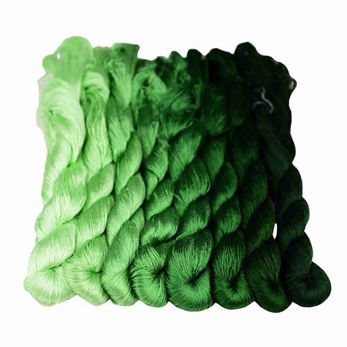 MINGGUXIUYI Natürliches 100% Seidengarn, handgefertigtes Stickgarn, Seidenstickgarn (31) von MINGGUXIUYI