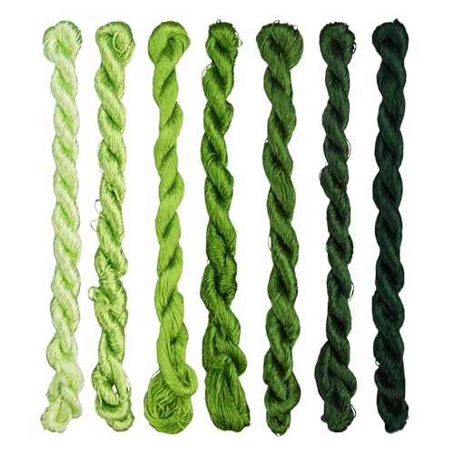 MINGGUXIUYI Natürliches 100% Seidengarn, handgefertigtes Stickgarn, Seidenstickgarn (04) von MINGGUXIUYI