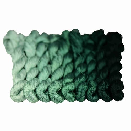 MINGGUXIUYI Natürliches 100% Seidengarn, handgefertigtes Stickgarn, Seidenstickgarn (34) von MINGGUXIUYI