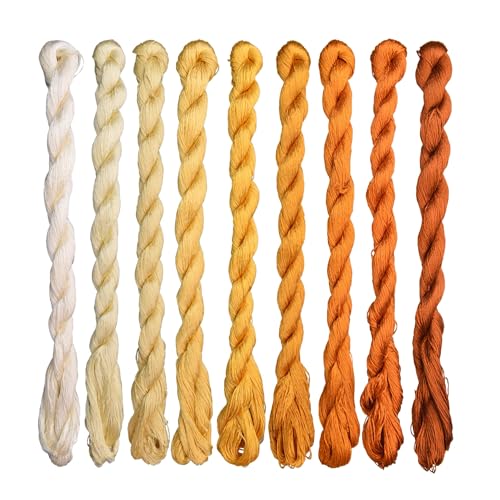 MINGGUXIUYI Natürliches 100% Seidengarn, handgefertigtes Stickgarn, Seidenstickgarn (86) von MINGGUXIUYI
