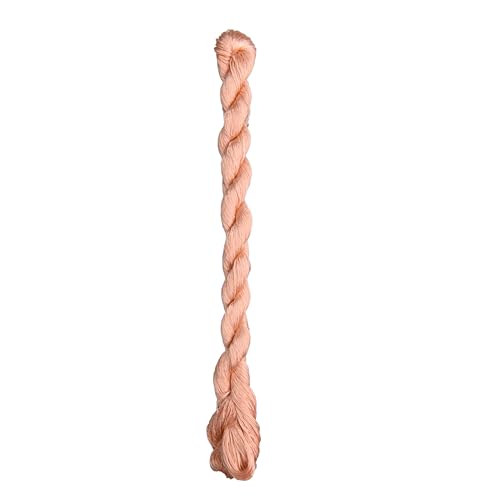MINGGUXIUYI Natürliches Garn aus 100 % Maulbeerseide, handgefertigtes Stickgarn (100) (3, 110 m) von MINGGUXIUYI
