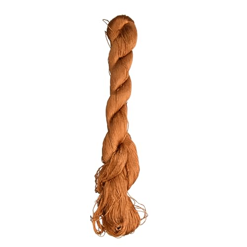 MINGGUXIUYI Natürliches Garn aus 100 % Maulbeerseide, handgefertigtes Stickgarn (46) (6, 440 m) von MINGGUXIUYI