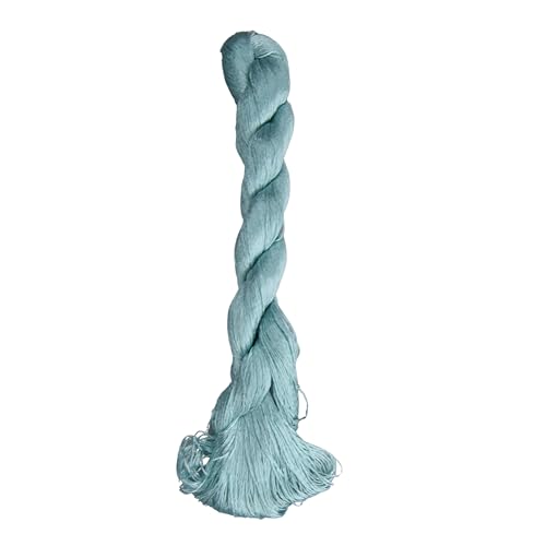 MINGGUXIUYI Natürliches Garn aus 100 % Maulbeerseide, handgefertigtes Stickgarn (50) (2, 440 m) von MINGGUXIUYI