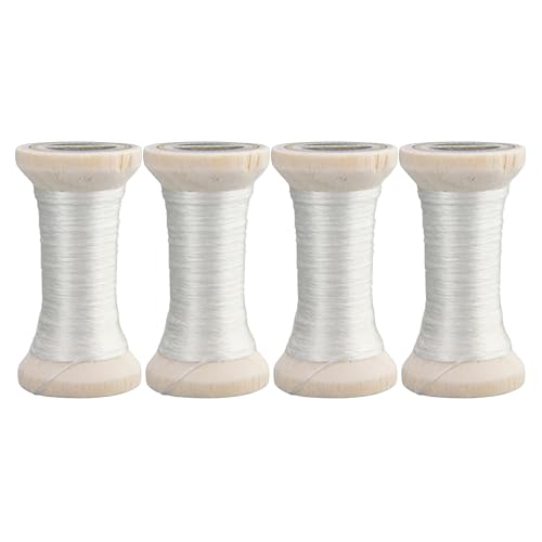 MINGGUXIUYI Stickgarn, 100 % Maulbeerseide, handgefärbt, Stickgarn, 4 Spulen je 22 Meter (107–1) von MINGGUXIUYI