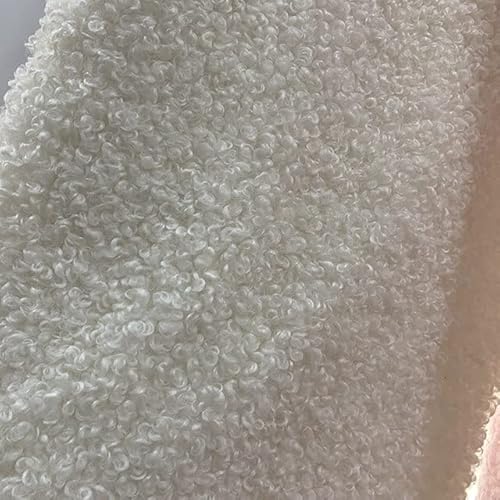 160cmx50cm Mittelfaux Schaf Lockige Kunstwolle Pelz Stoff Warme Kleidung Futter DIY Mantel Puppe Tasche Hut Umhang 160cmx50cm Mittelfaux Schaf Lockige Kunstwolle Pelz Stoff Warme Kleidung Futter DIY Mantel Puppe Tasche Hut Umhang von MINGKI
