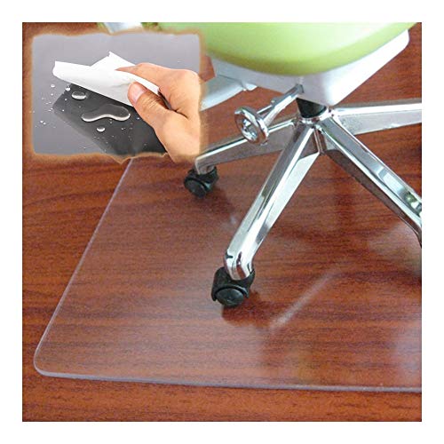 MINGX Bürostuhl Matte, Teppichschutz Transparentes PVC Verschleißfest Harte Haushaltsfußmatten, 2mm Dick (140x180cm) von MINGX