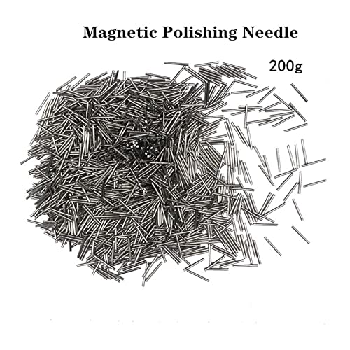 Edelstein-Facettiermaschine, 200g Magnetische Poliernadel, Edelstahl Polierstift, Schmuck, der Reinigung Gravur-Werkzeug Schmuck-Polierer-Werkzeuge,Sicher und präzise(0.2x5mm) von MINING
