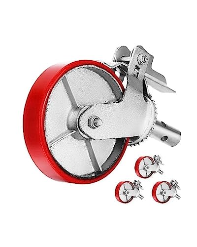 Set mit 4 nicht abfärbenden Polyurethan-Lenkrollen for Gerüste, 1100 lb-Kappe auf Eisen mit Totalfeststeller-Bremsrollenlager,Verbessern Sie die Effizienz Set mit 4 nicht abfärbenden Polyurethan-Lenkrollen for Gerüste, 1100 lb-Kappe auf Eisen mit Totalfeststeller-Bremsrollenlager,Verbessern Sie die Effizienz von MINING
