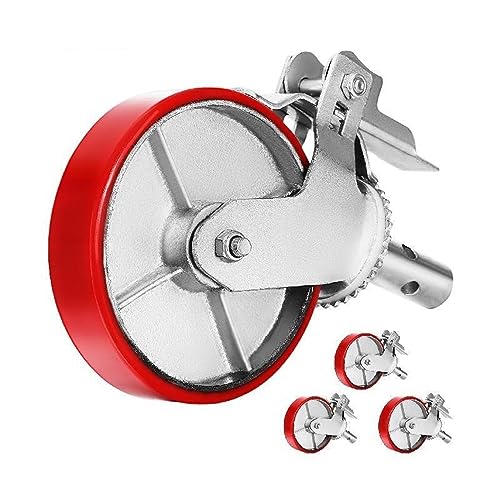 Set mit 4 nicht abfärbenden Polyurethan-Lenkrollen for Gerüste, 1100 lb-Kappe auf Eisen mit Totalfeststeller-Bremsrollenlager,Verbessern Sie die Effizienz Set mit 4 nicht abfärbenden Polyurethan-Lenkrollen for Gerüste, 1100 lb-Kappe auf Eisen mit Totalfeststeller-Bremsrollenlager,Verbessern Sie die Effizienz von MINING