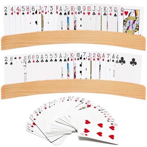 2 Stück Kartenhalter Kinder Kartenhalter Spielkarten 33cm Freisprech Kartenständer Kinder Spielkartenhalter Holz Spielkartenhalter für Senioren und Kids 2 Stück Kartenhalter Kinder Kartenhalter Spielkarten 33cm Freisprech Kartenständer Kinder Spielkartenhalter Holz Spielkartenhalter für Senioren und Kids von MINISOISO