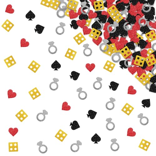 120 Stück Casino Bachelorette Konfetti, She Said Yes We Said Vegas Party Decor, Las Vegas Dollar Papier Streuung, Silber Glitter Lucky in Love Tischdekoration, Casino Brautparty Dekoration 120 Stück Casino Bachelorette Konfetti, She Said Yes We Said Vegas Party Decor, Las Vegas Dollar Papier Streuung, Silber Glitter Lucky in Love Tischdekoration, Casino Brautparty Dekoration von MINIYEYE