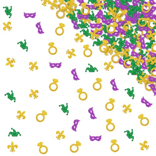 120 Stück Karneval Bachelorette Konfetti NOLA Bachelorette Tischkonfetti Diamant Ring Papier Streuung Gold Glitzer Karneval Maskerade Masken Tischdekoration Brautparty Supplies 120 Stück Karneval Bachelorette Konfetti NOLA Bachelorette Tischkonfetti Diamant Ring Papier Streuung Gold Glitzer Karneval Maskerade Masken Tischdekoration Brautparty Supplies von MINIYEYE