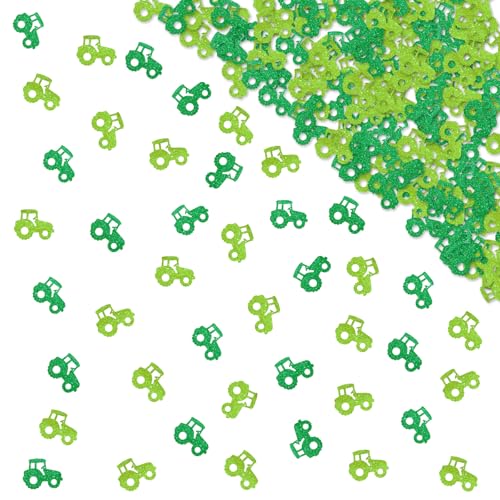 120 Stück Traktor-Konfetti, Bauernhof-Party-Papierstreuung, grüner Glitzer, Traktor, Geburtstagsparty, Tischdekoration, Traktor-Thema, Babyparty, Partyzubehör 120 Stück Traktor-Konfetti, Bauernhof-Party-Papierstreuung, grüner Glitzer, Traktor, Geburtstagsparty, Tischdekoration, Traktor-Thema, Babyparty, Partyzubehör von MINIYEYE