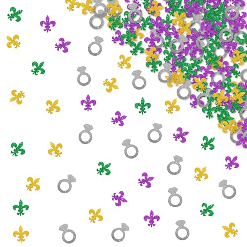 120pcs Karneval Bachelorette Konfetti NOLA Bachelorette Party Dekoration Diamant Ring Papier Streuung Silber Glitzer Karneval Maskerade Tischdekoration Brautdusche Party Supplies 120pcs Karneval Bachelorette Konfetti NOLA Bachelorette Party Dekoration Diamant Ring Papier Streuung Silber Glitzer Karneval Maskerade Tischdekoration Brautdusche Party Supplies von MINIYEYE