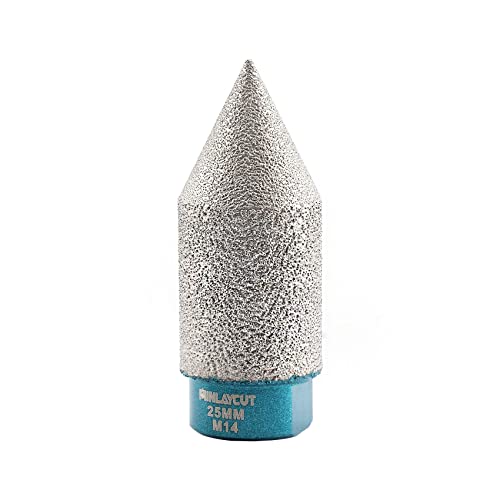 MINLAYCUT Diamant Fasenbits 25mm Diamant Fingerfräser zum Vergrößern Löcher in Fliesen Porzellan Marmor Keramik Granit von MINLAYCUT