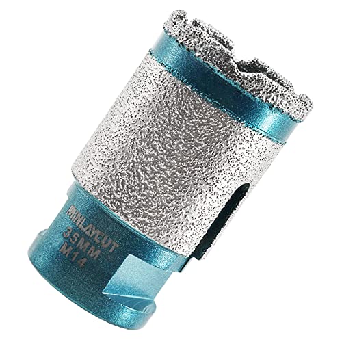 MINLAYCUT Diamantbohrer Fliesenbohrer 35mm Diamant Fingerfräser Lochsäge M14 Gewinde für Porzellan Fliese Keramik Granit Marmor Trockenbohren MINLAYCUT Diamantbohrer Fliesenbohrer 35mm Diamant Fingerfräser Lochsäge M14 Gewinde für Porzellan Fliese Keramik Granit Marmor Trockenbohren von MINLAYCUT