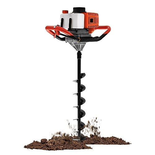 MINRS Benzin Erdbohrer Benzin-Erdlochbohrer, 2-Takt 1,9 PS mit 3 Bohraufsätzen 100/150 / 200 mm Schutzbrille Benzin-Erdbohrgerät Ersatz-Starter Ergonomischen Doppelgriffe MINRS Benzin Erdbohrer Benzin-Erdlochbohrer, 2-Takt 1,9 PS mit 3 Bohraufsätzen 100/150 / 200 mm Schutzbrille Benzin-Erdbohrgerät Ersatz-Starter Ergonomischen Doppelgriffe von MINRS
